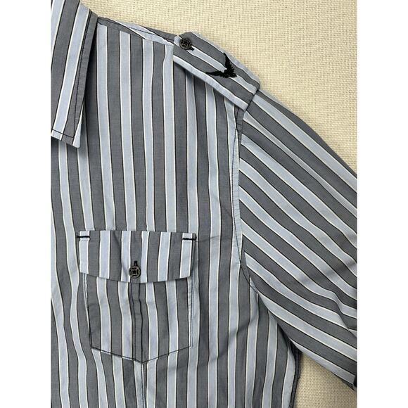 7 Diamonds Men’s Long Sleeve 2XL Shirt Gray White Button Up Eagle Accents - Picture 16 of 16